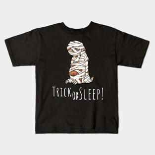 Trick Or Sleep! Relaxed Sleepy Lazy Halloween Sloth Pun Kids T-Shirt